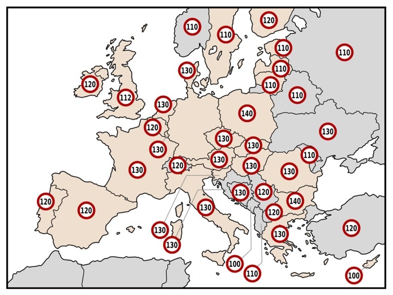 Tempolimits-Europa