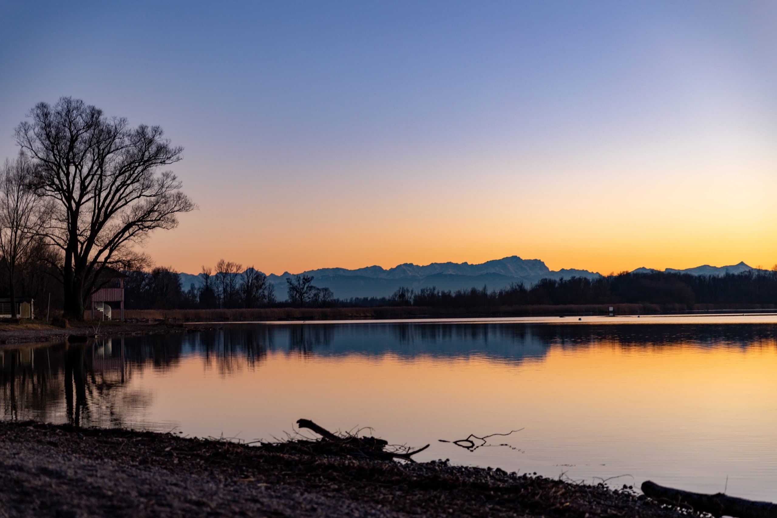Ammersee mit Zugspitze Ammersee mit Zugspitze